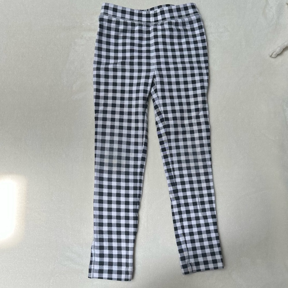 Crewcuts Black and White Checkered Leggings